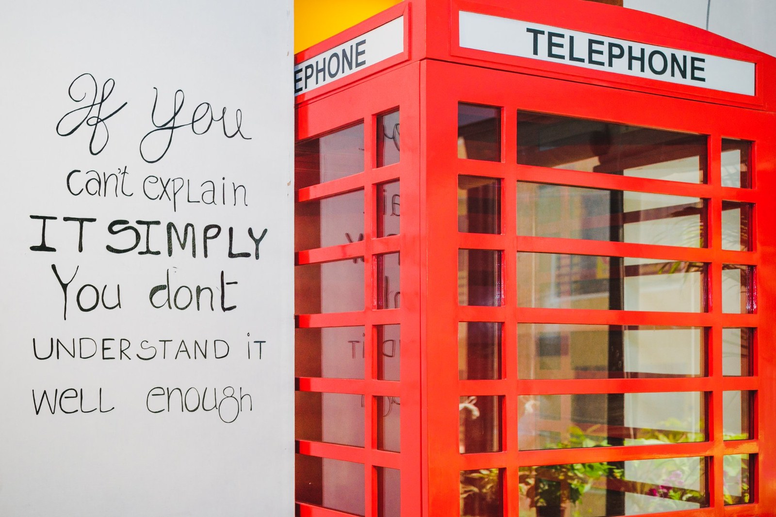 Cospaze Hebbal — red London phone booth